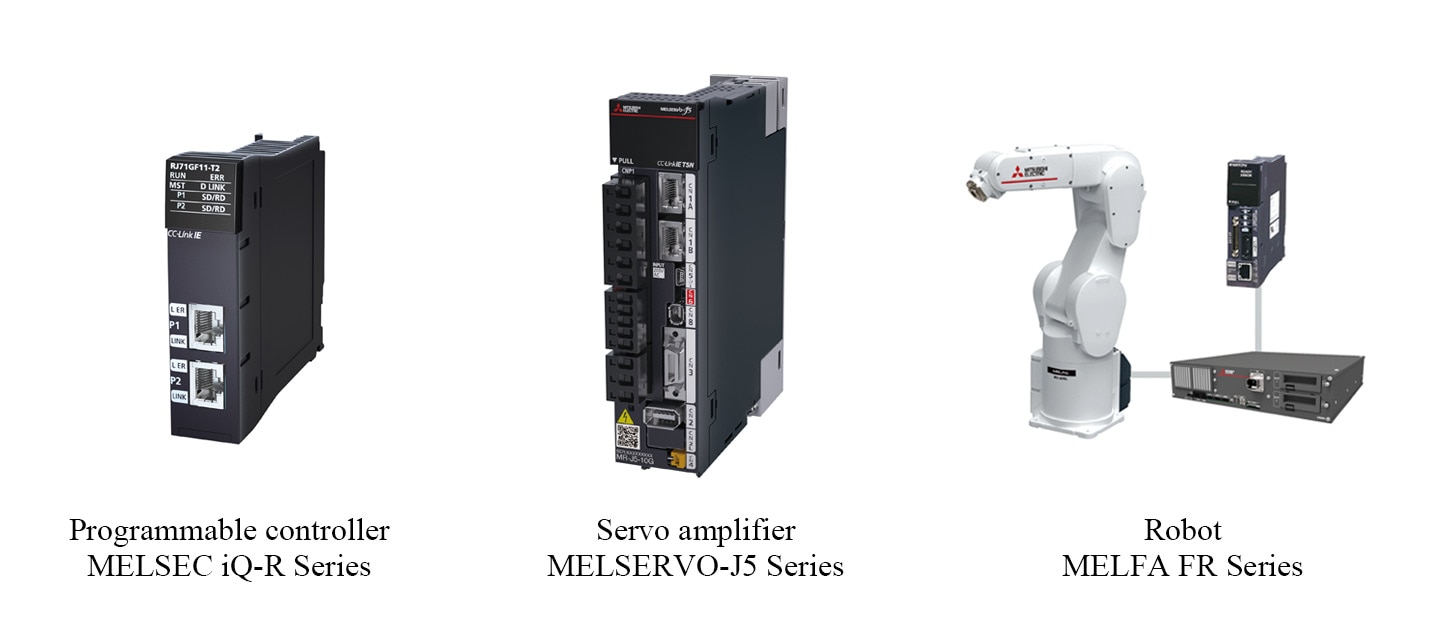 Programmable controller MELSEC iQ-R Series / Servo amplifier MELSERVO-J5 Series / Robot MELFA FR Series